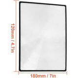 Darrahopens Home & Garden > Hobbies > Arts & Crafts 3X Magnifying Glass Fresnel Sheet 3 Pieces 300% Magnification 4.70 inches Compatible with Various Brands
