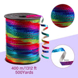 Darrahopens Home & Garden > Hobbies > Arts & Crafts 400m Glitter Laser Ribbon for Balloons Birthday Party Banners Pull String Tie