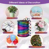 Darrahopens Home & Garden > Hobbies > Arts & Crafts 400m Glitter Laser Ribbon for Balloons Birthday Party Banners Pull String Tie