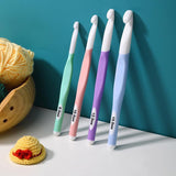 Darrahopens Home & Garden > Hobbies > Arts & Crafts 4pcs Weave Yarn Craft Tools Ergonomic Handle Non-Slip Knitting Needles Crochet Hooks