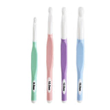 Darrahopens Home & Garden > Hobbies > Arts & Crafts 4pcs Weave Yarn Craft Tools Ergonomic Handle Non-Slip Knitting Needles Crochet Hooks