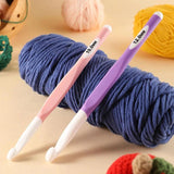Darrahopens Home & Garden > Hobbies > Arts & Crafts 4pcs Weave Yarn Craft Tools Ergonomic Handle Non-Slip Knitting Needles Crochet Hooks