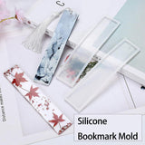 Darrahopens Home & Garden > Hobbies > Arts & Crafts 5PCS Silicone Bookmark Mould Rectangle Resin Craft Making Tool for DIY Projects