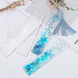 Darrahopens Home & Garden > Hobbies > Arts & Crafts 5PCS Silicone Bookmark Mould Rectangle Resin Craft Making Tool for DIY Projects
