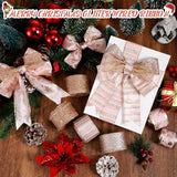 Darrahopens Home & Garden > Hobbies > Arts & Crafts 6 Rolls - Sparkling Gold Silk - Suitable for Christmas Trees, Gift Bows, DIY Crafts, Wreaths & Home Decor - 1.5" Wide x 19" Long (Rose Gold)