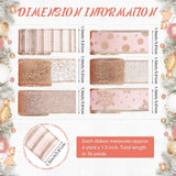 Darrahopens Home & Garden > Hobbies > Arts & Crafts 6 Rolls - Sparkling Gold Silk - Suitable for Christmas Trees, Gift Bows, DIY Crafts, Wreaths & Home Decor - 1.5" Wide x 19" Long (Rose Gold)
