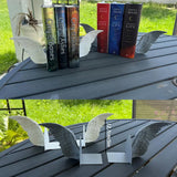 Darrahopens Home & Garden > Hobbies > Arts & Crafts Angel Wings Bookends – 3D Printed Book Holder, Fantasy & Gothic Bookshelf Decor, Fae-Inspired Gift for Book Lovers