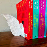 Darrahopens Home & Garden > Hobbies > Arts & Crafts Angel Wings Bookends – 3D Printed Book Holder, Fantasy & Gothic Bookshelf Decor, Fae-Inspired Gift for Book Lovers