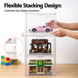 Darrahopens Home & Garden > Hobbies > Arts & Crafts Artiss Clear Acrylic Display Case 3 Pack Toy Storage Box