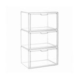 Darrahopens Home & Garden > Hobbies > Arts & Crafts Artiss Clear Acrylic Display Case 3 Pack Toy Storage Box