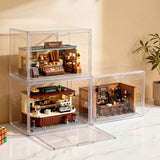 Darrahopens Home & Garden > Hobbies > Arts & Crafts Artiss Clear Acrylic Display Case 3 Pack Toy Storage Box