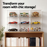 Darrahopens Home & Garden > Hobbies > Arts & Crafts Artiss Clear Acrylic Display Case 3 Pack Toy Storage Box