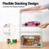 Darrahopens Home & Garden > Hobbies > Arts & Crafts Artiss Clear Acrylic Display Case Box 2 Pack For Toys 54cm