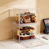 Darrahopens Home & Garden > Hobbies > Arts & Crafts Artiss Clear Acrylic Display Case Box 2 Pack For Toys 54cm