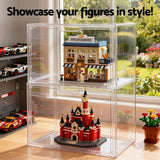 Darrahopens Home & Garden > Hobbies > Arts & Crafts Artiss Clear Acrylic Display Case Box 2 Pack For Toys 54cm