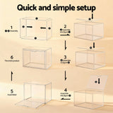 Darrahopens Home & Garden > Hobbies > Arts & Crafts Artiss Clear Acrylic Display Case Dustproof Protection Box For Toys 27CM