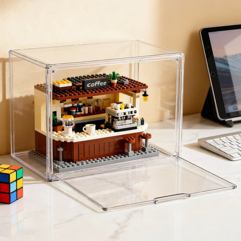 Darrahopens Home & Garden > Hobbies > Arts & Crafts Artiss Clear Acrylic Display Case Dustproof Protection Box For Toys 27CM