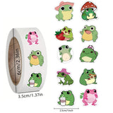 Darrahopens Home & Garden > Hobbies > Arts & Crafts Cartoon Animal Roll Stickers 500pcs Self-Adhesive Waterproof Paper, Bee Horse Dog Chicken Frog Unicorn, for Notebooks Compatible with Hefe