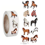 Darrahopens Home & Garden > Hobbies > Arts & Crafts Cartoon Animal Roll Stickers 500pcs Self-Adhesive Waterproof Paper, Bee Horse Dog Chicken Frog Unicorn, for Notebooks Compatible with Hefe