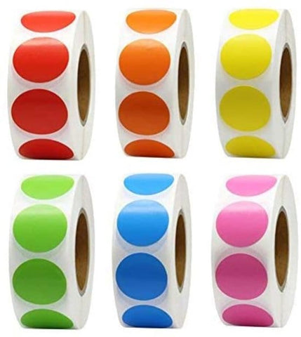 Darrahopens Home & Garden > Hobbies > Arts & Crafts Color Marker Stickers - Round Stickers - DIY Graffiti Envelope Stamps - 500 Sheets/Roll