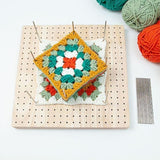 Darrahopens Home & Garden > Hobbies > Arts & Crafts Crochet Blocking Board Mat with Bar Needles for Knitting and Crocheting, Compatible with Knitting Projects