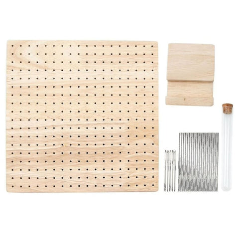 Darrahopens Home & Garden > Hobbies > Arts & Crafts Crochet Blocking Board Mat with Bar Needles for Knitting and Crocheting, Compatible with Knitting Projects