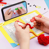 Darrahopens Home & Garden > Hobbies > Arts & Crafts Crochet Kit for Beginners with Yarn Needles Plush Doll DIY Animals 4 Pieces Compatible with Hand Knitting