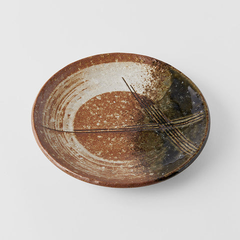 Darrahopens Home & Garden > Hobbies > Arts & Crafts Dinner Plate 24.3cm Brick Zen Brush Glaze