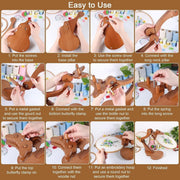 Darrahopens Home & Garden > Hobbies > Arts & Crafts Embroidery Stand Beech Wood Violin Base Clamp Cross Stitch Holder Adjustable Height and Angle, Stable Violin-Shaped Base, Universal Clamp Fits Most Hoops, Premium Beech Wood Construction In Australia - Darrahopens