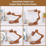 Darrahopens Home & Garden > Hobbies > Arts & Crafts Embroidery Stand Beech Wood Violin Base Clamp Cross Stitch Holder Adjustable Height and Angle, Stable Violin-Shaped Base, Universal Clamp Fits Most Hoops, Premium Beech Wood Construction In Australia - Darrahopens