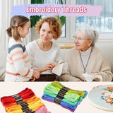 Darrahopens Home & Garden > Hobbies > Arts & Crafts Embroidery thread - Cross stitch thread for adults and beginners - 50 colours embroidery thread - for embroidery and DIY crafts - 8 metres (6 strands) multi-coloured - 50 pieces