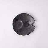 Darrahopens Home & Garden > Hobbies > Arts & Crafts Plate Dimpled 15cm Craft Black Glaze