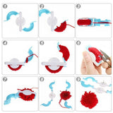 Darrahopens Home & Garden > Hobbies > Arts & Crafts Pom Pom Maker Set of 4 Sizes DIY Wool Knitting Craft Ball Making Tool