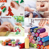 Darrahopens Home & Garden > Hobbies > Arts & Crafts Premium Sewing Thread Set 72 Pieces - 400 Meters of Sewing Machine Thread in 36 Colors - Pre-Wound Sewing Spool Set - 365 Meters per Spool - DIY - Sewing Machine - Crafts - Embroidery