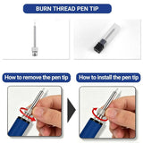 Darrahopens Home & Garden > Hobbies > Arts & Crafts Rechargeable Thread Burner Kit Digital LCD Screen Displays for Intelligent Temperature Control Burning Pen with Three Settings of 2.7V, 3.7V and 4.2V,510 threaded battery - Blue - Size 3.5in In Australia - Darrahopens