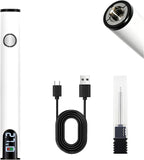 Darrahopens Home & Garden > Hobbies > Arts & Crafts Rechargeable Thread Burner Kit Digital LCD Screen Displays for Intelligent Temperature Control Burning Pen with Three Settings of 2.7V, 3.7V and 4.2V,510 threaded battery - White - Size 3.5in In Australia - Darrahopens