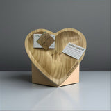Darrahopens Home & Garden > Hobbies > Arts & Crafts Solid Pine Wood Heart Prayer Bowl with 48 Prayer Cards - Handcrafted Gift for Communion & Home Decor