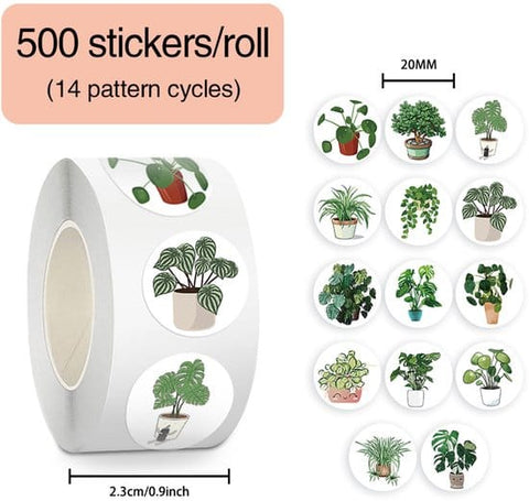 Darrahopens Home & Garden > Hobbies > Arts & Crafts Stickers - 500 sheets - Journaling stickers - Plant stickers - 14 sheets of reusable green stickers with plant curls