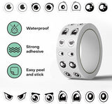 Darrahopens Home & Garden > Hobbies > Arts & Crafts Stickers - DIY Stickers - 500 Sheets/Roll - Small Emoji Eye Stickers - DIY Journaling Supplies - Decorative Sealing Stickers - Envelope Stickers - Creative Gifts