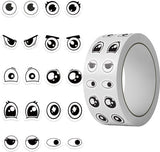 Darrahopens Home & Garden > Hobbies > Arts & Crafts Stickers - DIY Stickers - 500 Sheets/Roll - Small Emoji Eye Stickers - DIY Journaling Supplies - Decorative Sealing Stickers - Envelope Stickers - Creative Gifts