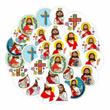 Darrahopens Home & Garden > Hobbies > Arts & Crafts Stickers - Jesus Bible Graffiti Stickers - Seal Stickers - Self-Adhesive Stickers - Decorative Labels - 12 Designs - 10 Sheets