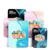 Darrahopens Home & Garden > Hobbies > Arts & Crafts Water paint colour set with brush metal case Portable 60 PCs Concentrated block - Blue