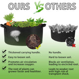 Darrahopens Home & Garden > Home & Garden Others 1 Pack 100 Gallon 100cm 50cm Grow Bag Heavy Duty Thickened Plant Pots with Handles for Farming Gardening Tree