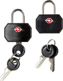 Darrahopens Home & Garden > Home & Garden Others 1 Pack of 2 Lewis N. Clark TSA Key Locks Luggage Travel Padlock Keyed - Black