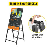 Darrahopens Home & Garden > Home & Garden Others A Frame Sign 60x90cm Sidewalk Plastic Poster Board Outdoor Display
