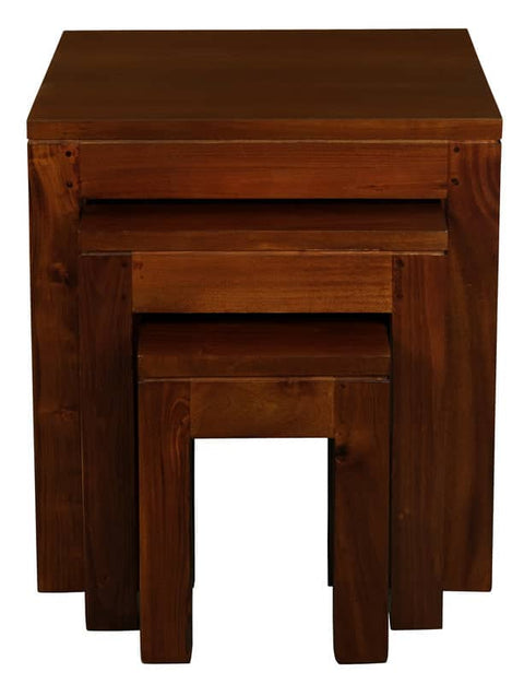 Darrahopens Home & Garden > Home & Garden Others Amsterdam Nest of Table Set of 3 (Mahogany)