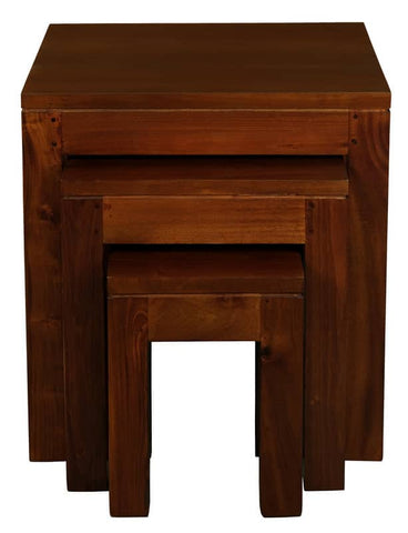 Darrahopens Home & Garden > Home & Garden Others Amsterdam Nest of Table Set of 3 (Mahogany)