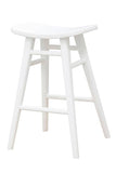 Darrahopens Home & Garden > Home & Garden Others Aria Oval Solid Timber Counter Stool (White)
