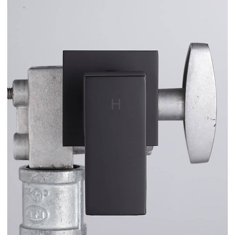 Darrahopens Home & Garden > Home & Garden Others Bathroom Shower Bath Hot and Cold Square Mixer WATERMARK Certified in Black