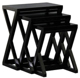 Darrahopens Home & Garden > Home & Garden Others Manhattan Nest of Tables - Set of 3 (Black)